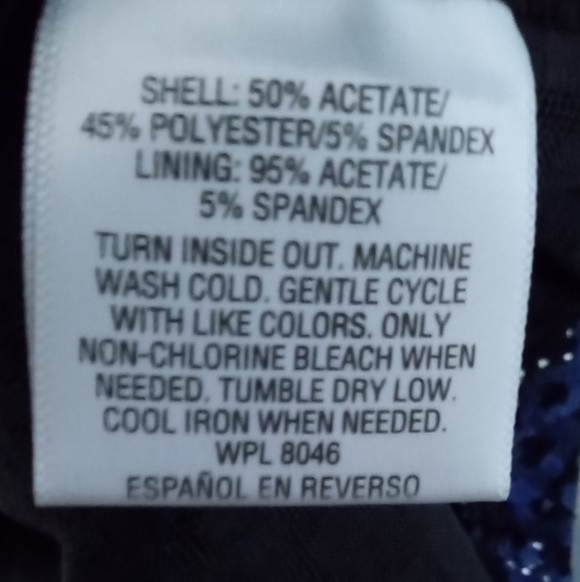 JM Collection Navy and Black Cardigan With Built In Top - Picture 3 of 5